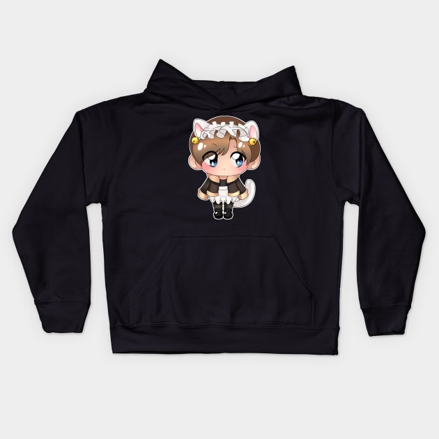 Leon is a cat maid Kids Hoodie by JinkTheTactician